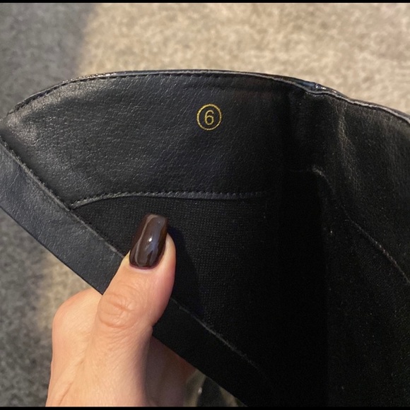 Never Worn Black Boots, Size 6 - Picture 4 of 6
